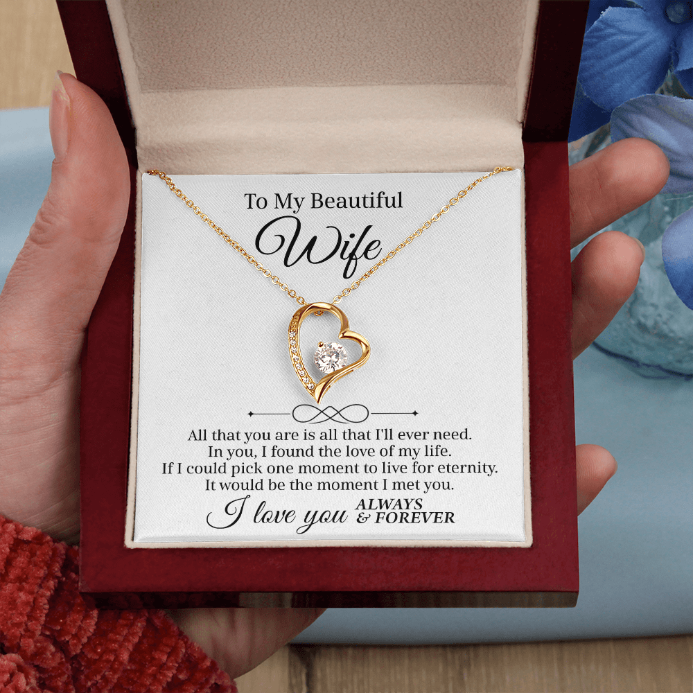 A Necklace as Endless as My Love — Forever Love Necklace Gift for Wife !