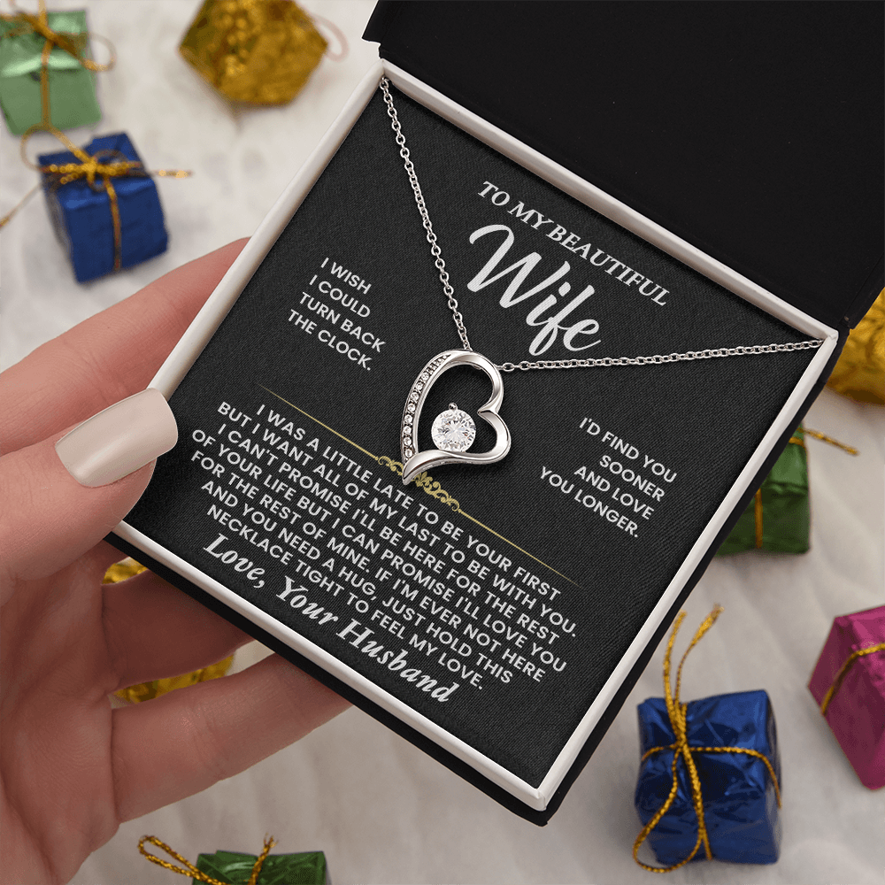 Not even time could wear down the shine of my love for you  Forever Love Necklace !