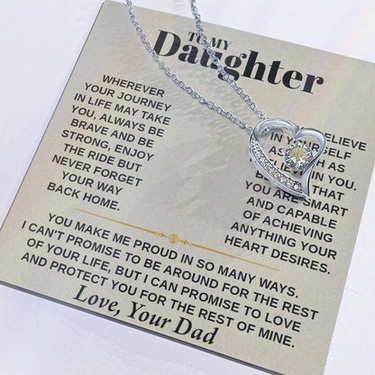 For the daughter who carries my heart wherever she goes — may this Forever Love Necklace !