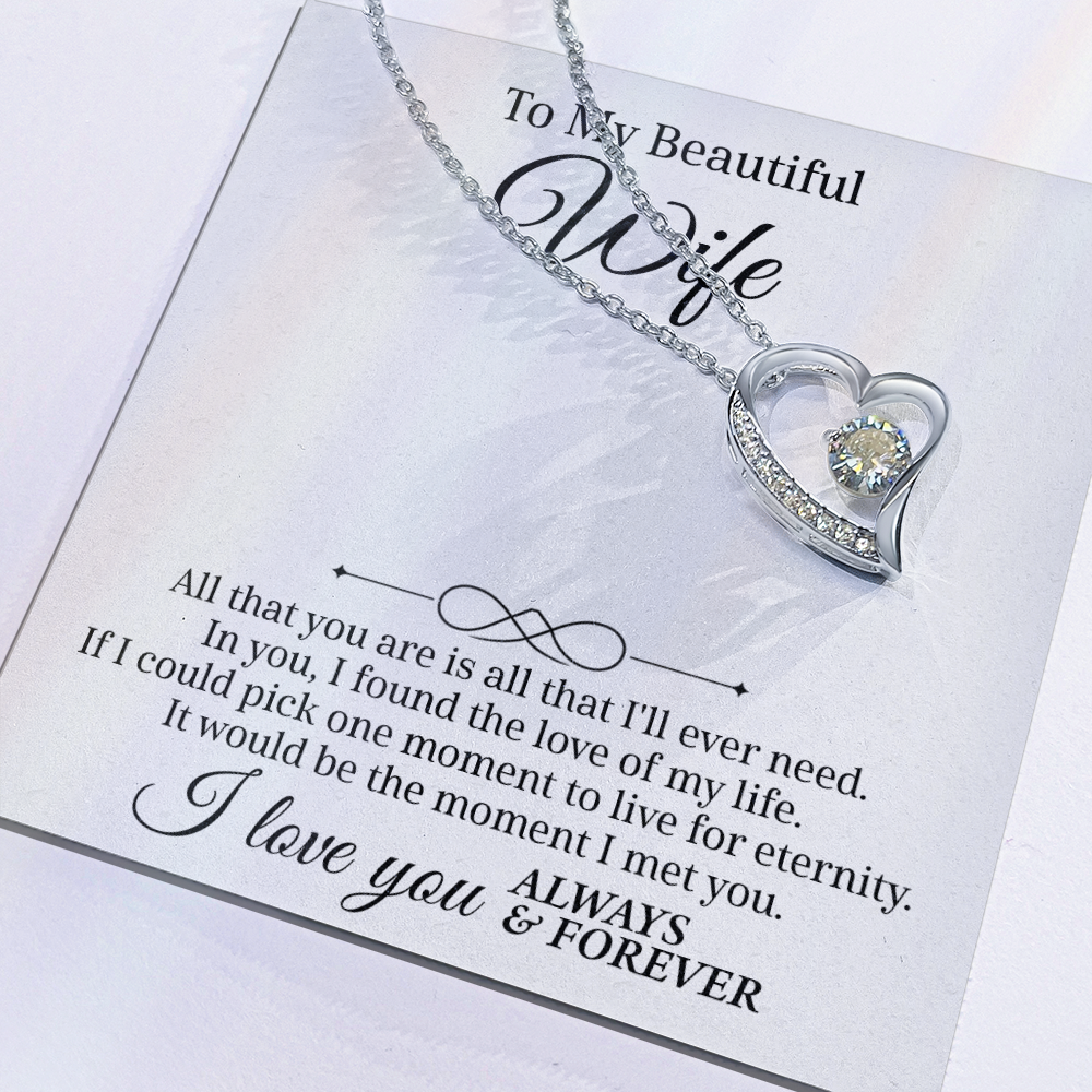 A Necklace as Endless as My Love — Forever Love Necklace Gift for Wife !