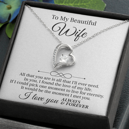 A Necklace as Endless as My Love — Forever Love Necklace Gift for Wife !