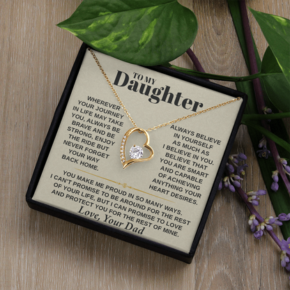 For the daughter who carries my heart wherever she goes — may this Forever Love Necklace !