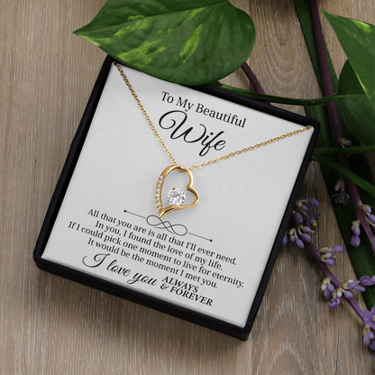 A Necklace as Endless as My Love — Forever Love Necklace Gift for Wife !
