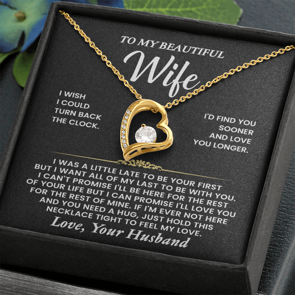Not even time could wear down the shine of my love for you  Forever Love Necklace !