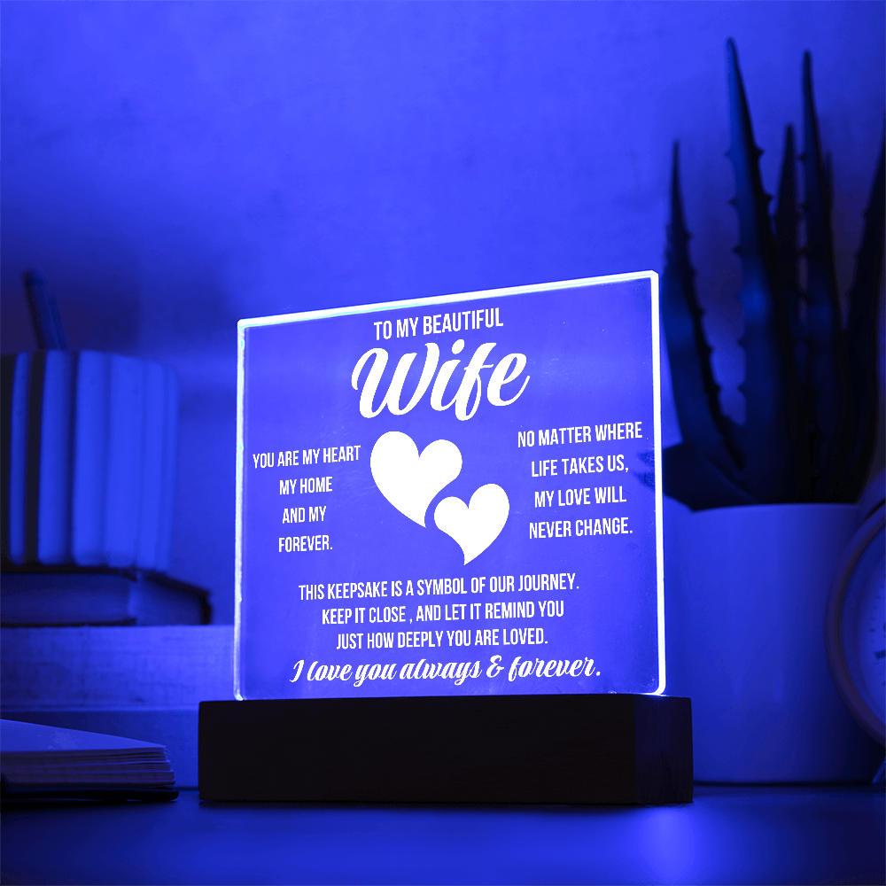 To My Beautiful Wife - This Keepsake is a Symbol