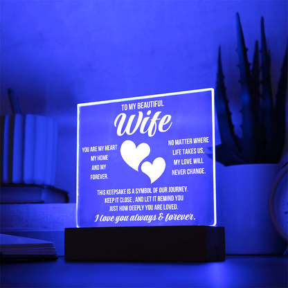 To My Beautiful Wife - This Keepsake is a Symbol