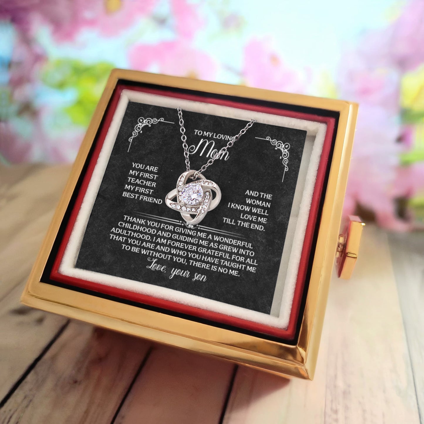 To the woman who makes my world turn with love — Mom Rotating Rose !